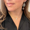 Labradorite Three Stone Earrings
