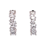 Cubic Zirconia Open Hoops