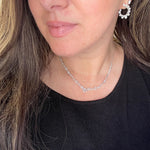 14K Diamond V Shaped Necklace