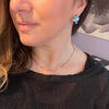 Turquoise Flower Earrings in Gold