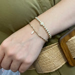 Small Beaded Crystal Ball Bracelet