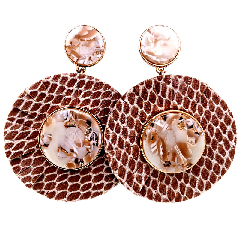 Round Statement Fashion Earrings