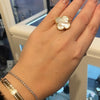 Mother Of Pearl Large Clover Ring