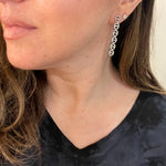 Elegant Linear CZ Drop Earrings