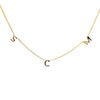 14K Mini Spaced Letter Necklace