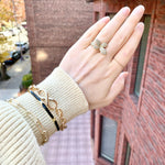 Gold Pave Flower Ring