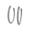 Dazzling Oval Hoop Earrings