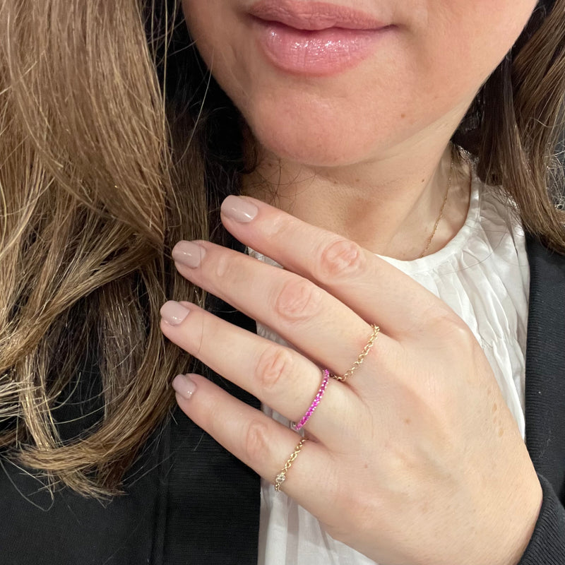 Pave Ruby Band ring