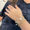 Dainty Mother-Of-Pearl Heart Bracelet