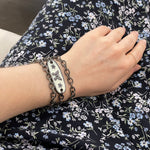 Cable Chain Wraparound Bracelet With Butterfly Center