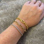 Link Style Cuff Bracelet