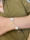 Mother-of-Pearl Three Clover Bracelet