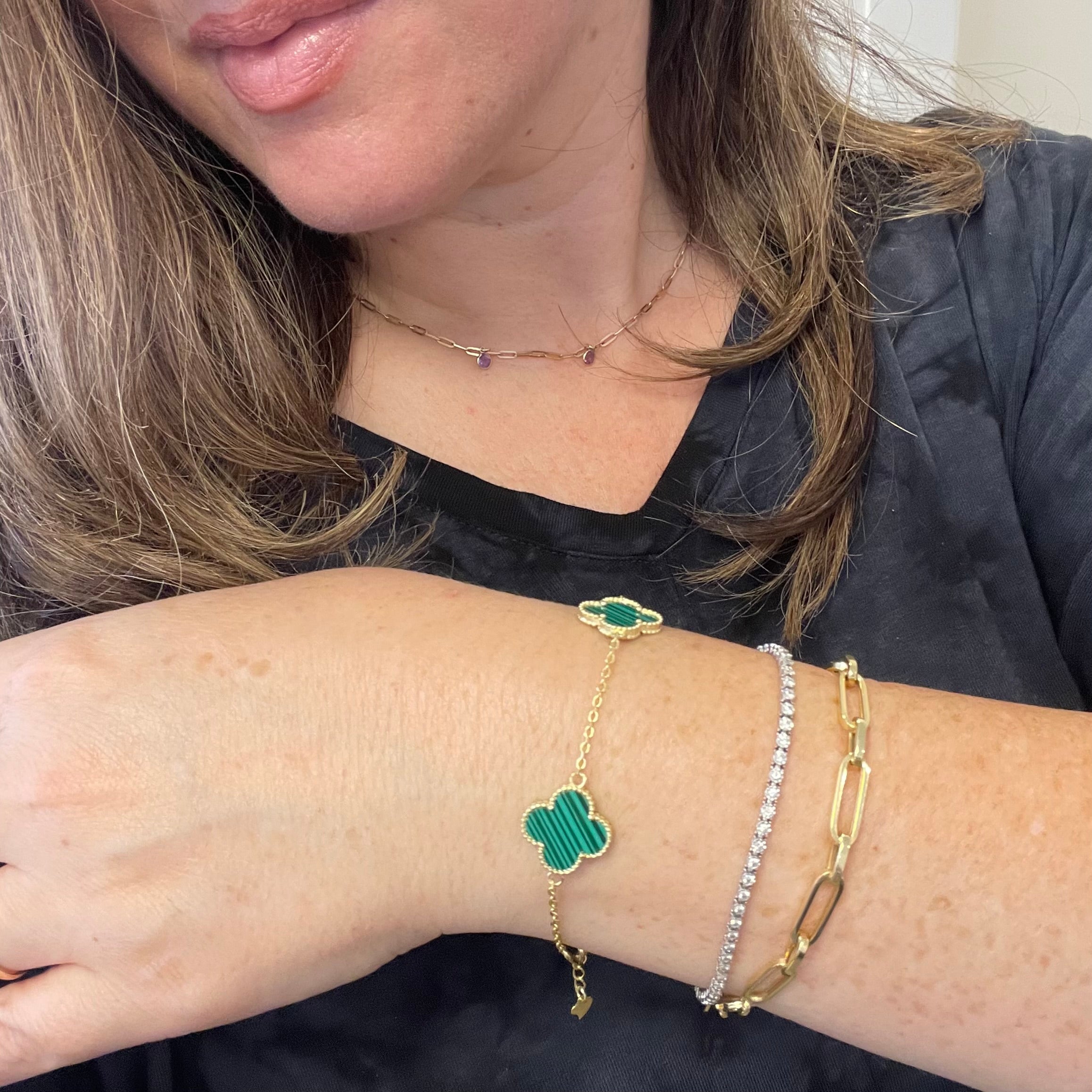 Green Three Clover Bracelet – picntell