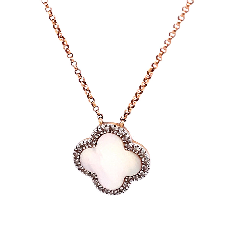 14K Rose Gold Clover Necklace – picntell
