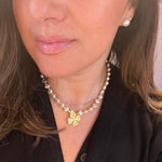 Clover Pearl Necklace