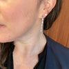 Emerald Baguette Linear Earrings