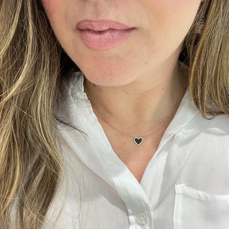 14K Mini Heart Necklace