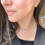 Matte Gold Flower Earrings