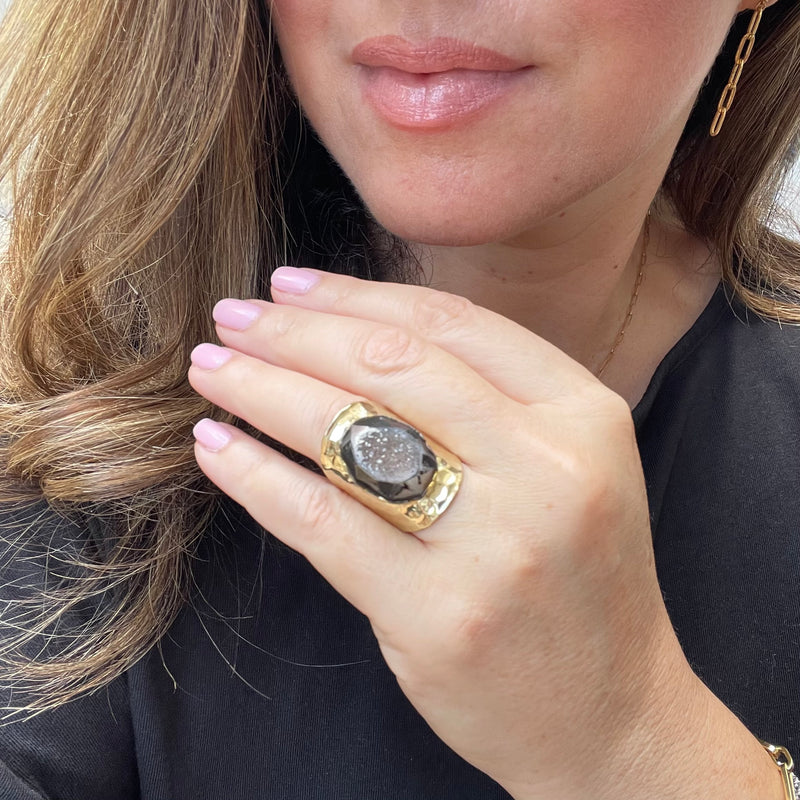 Bold Crystal Statement Ring