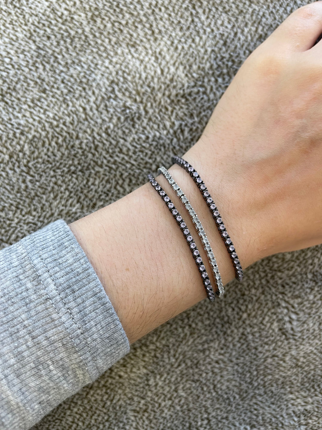 Cubic Zirconia Tennis Bracelet Set