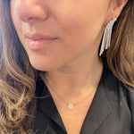 Dangling Bars Silver Earrings