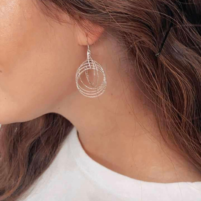 Sterling Silver Swirl Earring