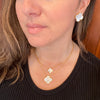 Single Mother-Of-Pearl Clover Necklace in Gold (Small & Medium)