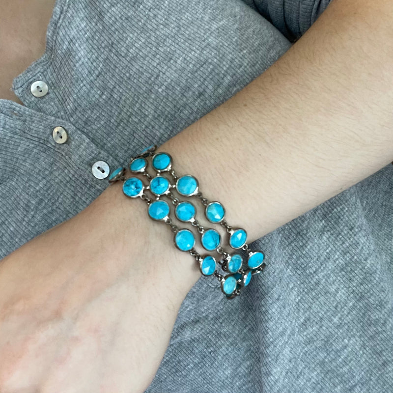 Triple Strand Turquoise Bracelet