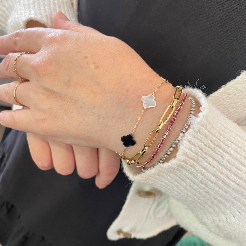 Perlée clovers bracelet, small model
