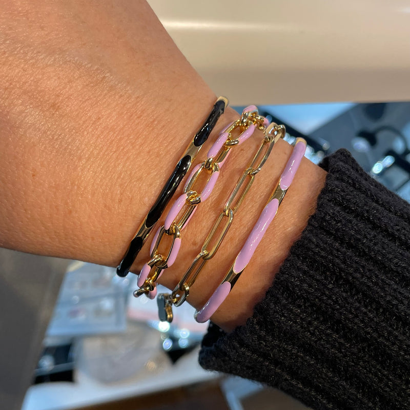 Lavender Paperclip Bracelet