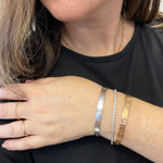 Basic Stackable Bangle Bracelet in Rose Gold