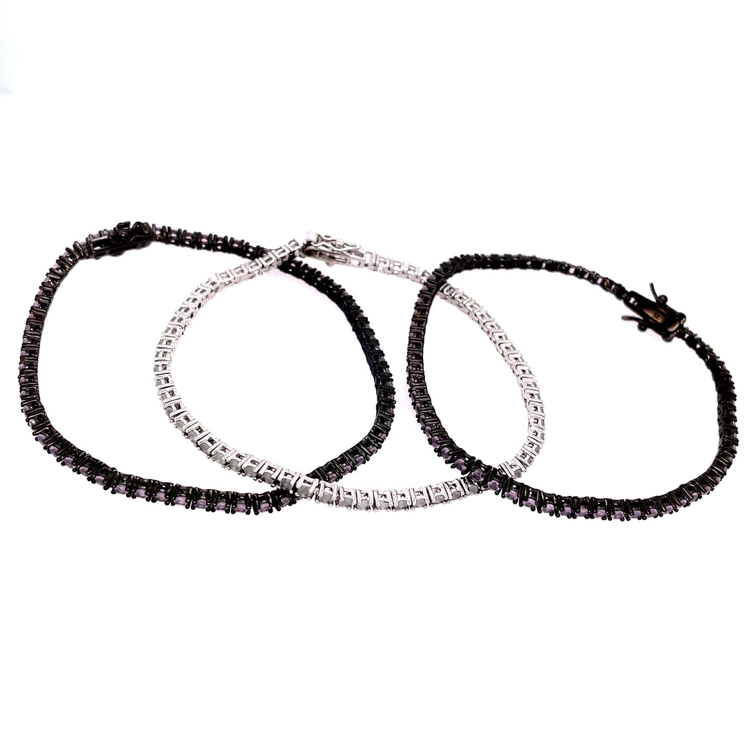 Cubic Zirconia Tennis Bracelet Set