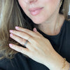 Band Rings in Rose Gold and Gunmetal (Set of 4)