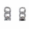 Sparkling Link Huggies in Silver
