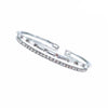 Baguette Crystal Two Row Cuff