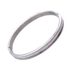 Silver Stainless Steel Bangle Bracelet