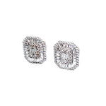 Rectangle Sparkling Baguette Studs