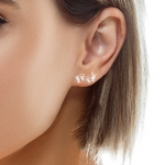 14K Gold Mini Baguette Ear Crawlers